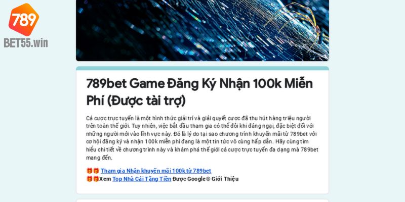 Cách đăng ký nhận khuyến mãi 789BET chi tiết cho người chơi