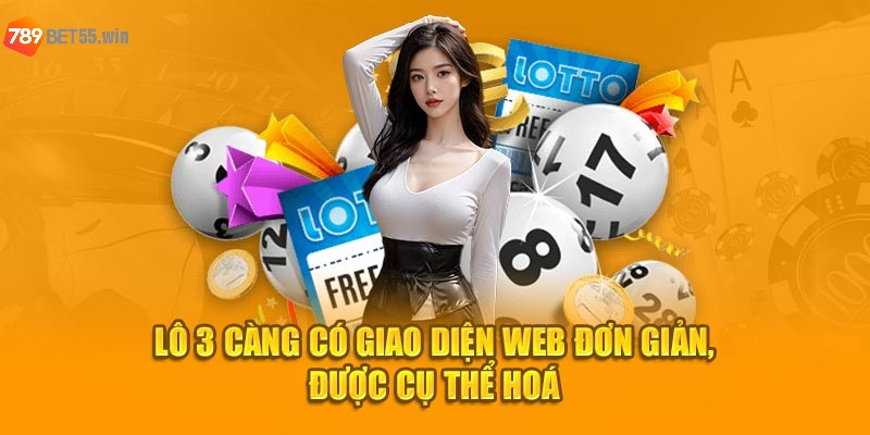 Lô 3 càng có giao diện web đơn giản, được cụ thể hoá